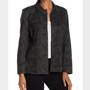 James Perse Dark Camo Military Jacket NWT